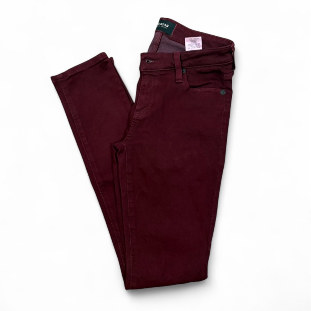 Big Star Women's Dark Red Skinny Jeans